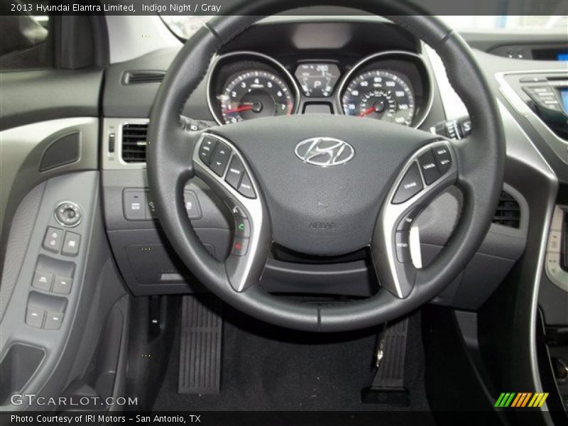 Indigo Night / Gray 2013 Hyundai Elantra Limited