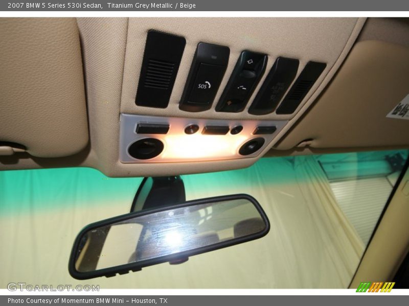 Titanium Grey Metallic / Beige 2007 BMW 5 Series 530i Sedan