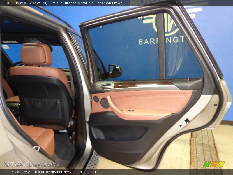 Platinum Bronze Metallic / Cinnamon Brown 2012 BMW X5 xDrive50i