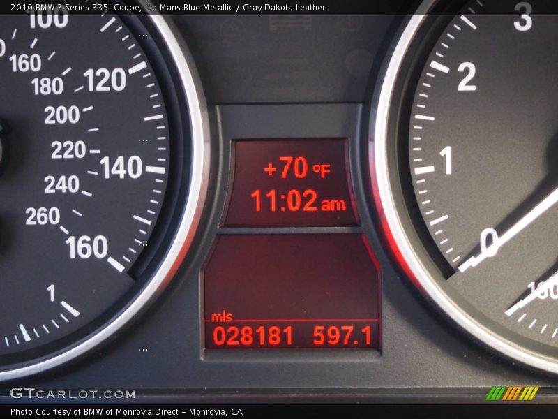 Le Mans Blue Metallic / Gray Dakota Leather 2010 BMW 3 Series 335i Coupe