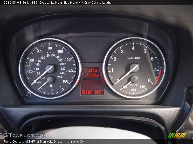 Le Mans Blue Metallic / Gray Dakota Leather 2010 BMW 3 Series 335i Coupe