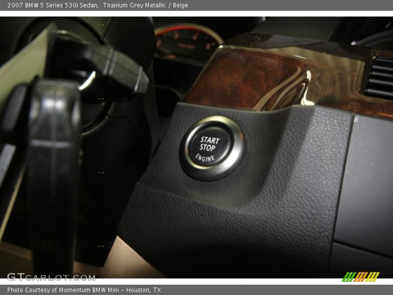 Titanium Grey Metallic / Beige 2007 BMW 5 Series 530i Sedan