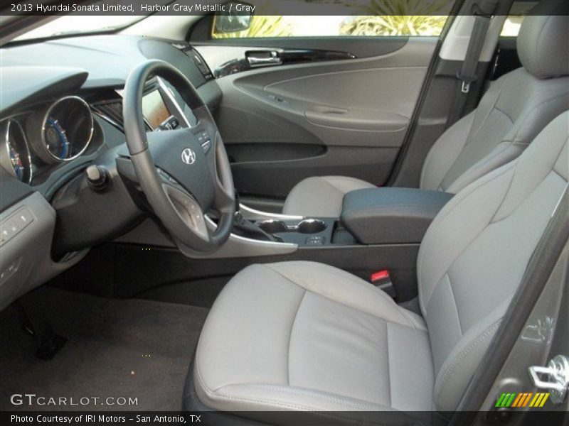Harbor Gray Metallic / Gray 2013 Hyundai Sonata Limited