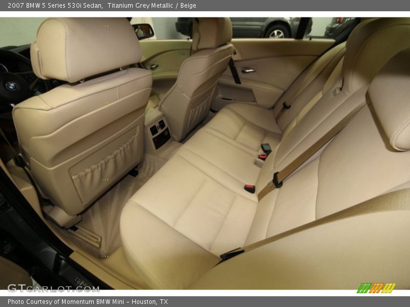 Titanium Grey Metallic / Beige 2007 BMW 5 Series 530i Sedan