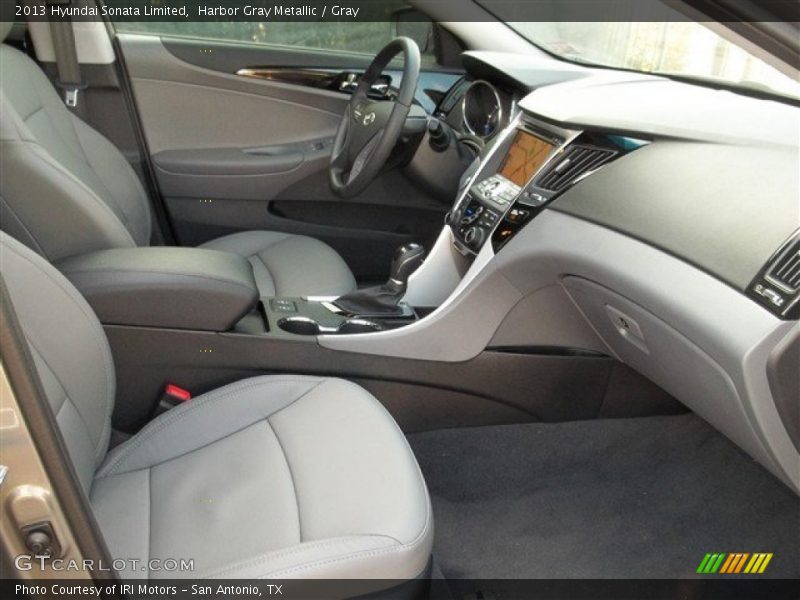 Harbor Gray Metallic / Gray 2013 Hyundai Sonata Limited