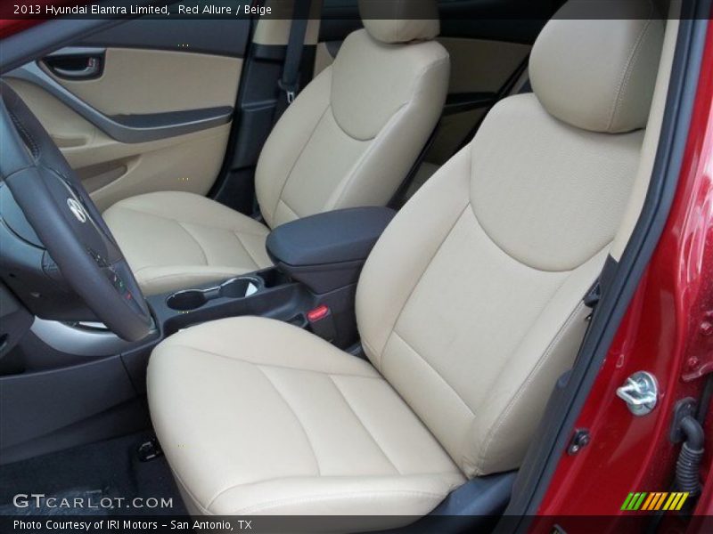 Red Allure / Beige 2013 Hyundai Elantra Limited