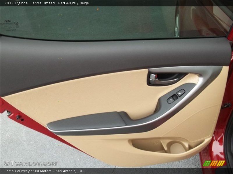 Red Allure / Beige 2013 Hyundai Elantra Limited