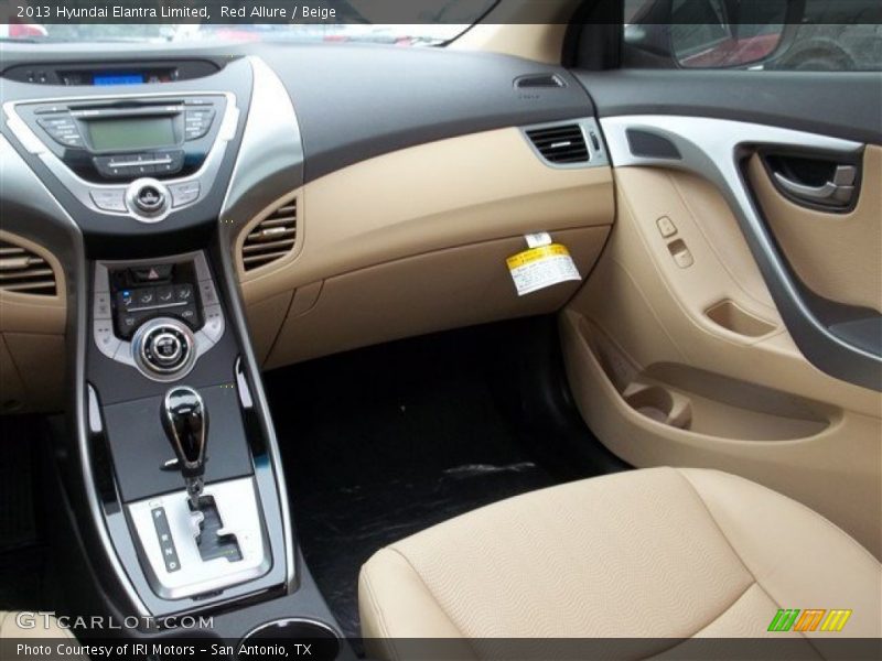 Red Allure / Beige 2013 Hyundai Elantra Limited