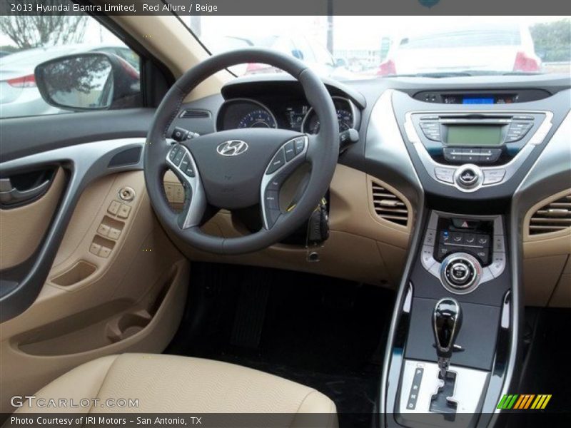 Red Allure / Beige 2013 Hyundai Elantra Limited