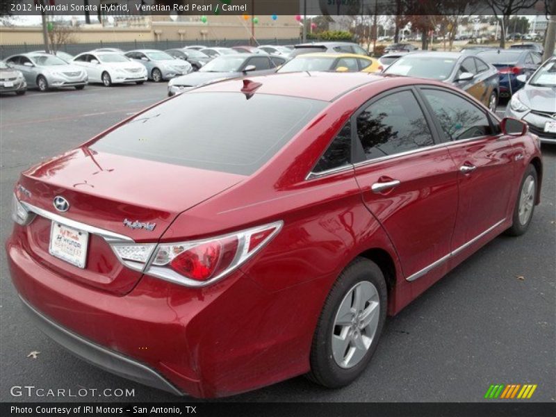 Venetian Red Pearl / Camel 2012 Hyundai Sonata Hybrid