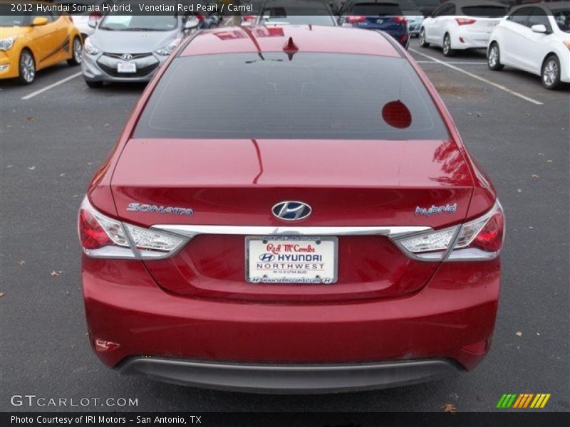 Venetian Red Pearl / Camel 2012 Hyundai Sonata Hybrid