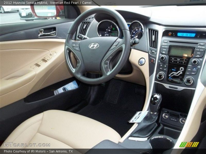Venetian Red Pearl / Camel 2012 Hyundai Sonata Hybrid