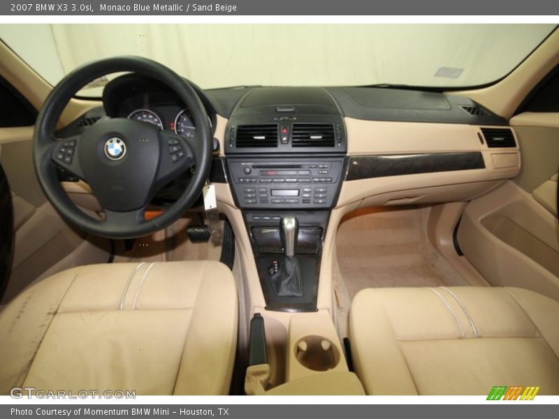 Monaco Blue Metallic / Sand Beige 2007 BMW X3 3.0si