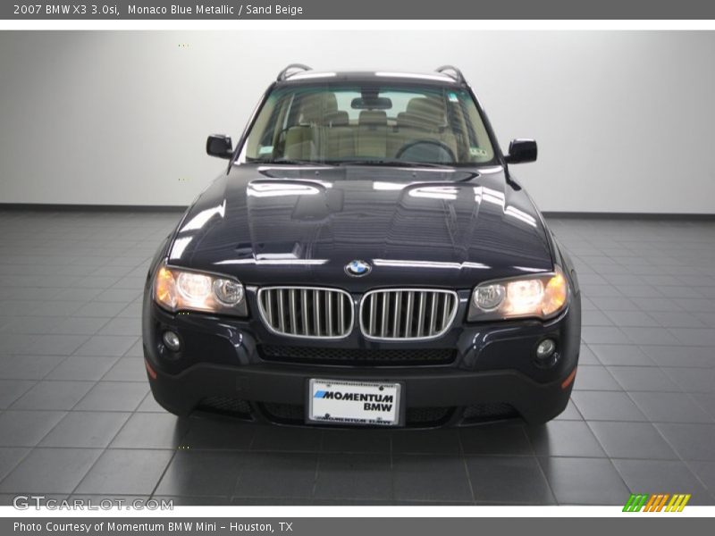 Monaco Blue Metallic / Sand Beige 2007 BMW X3 3.0si