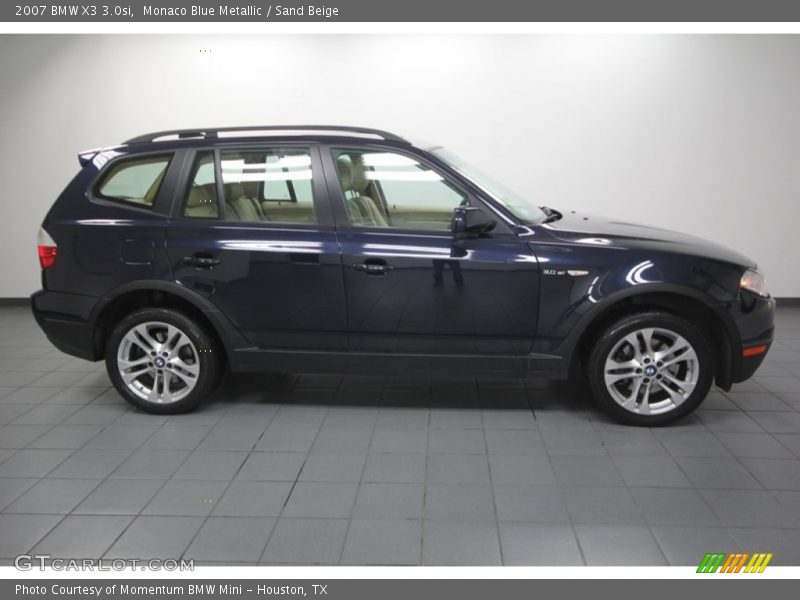 Monaco Blue Metallic / Sand Beige 2007 BMW X3 3.0si