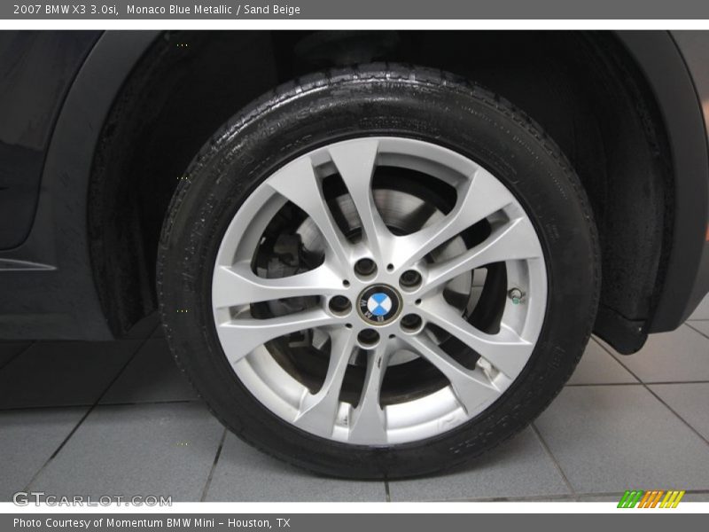 Monaco Blue Metallic / Sand Beige 2007 BMW X3 3.0si