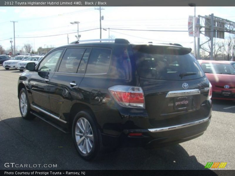 Black / Black 2012 Toyota Highlander Hybrid Limited 4WD