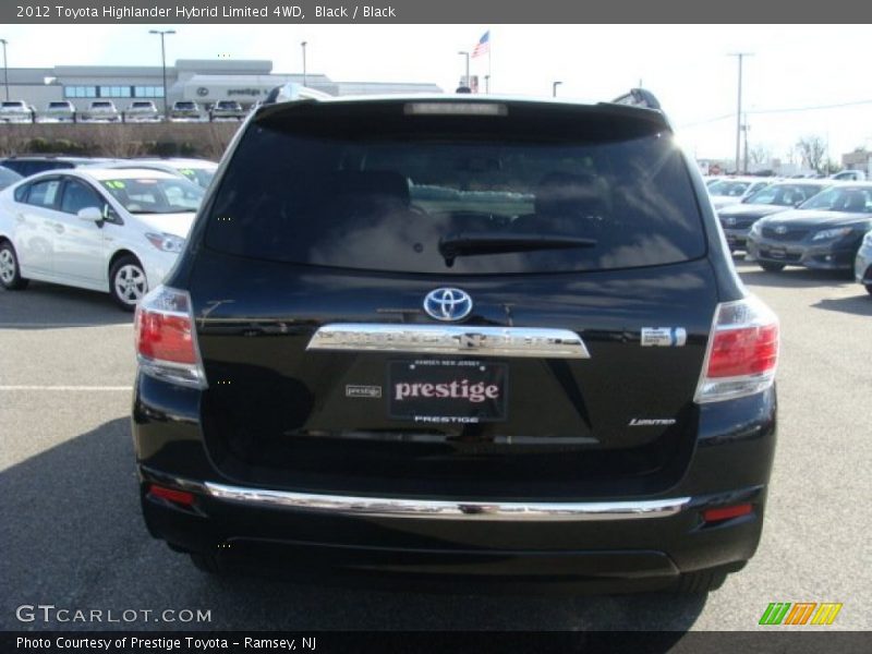 Black / Black 2012 Toyota Highlander Hybrid Limited 4WD