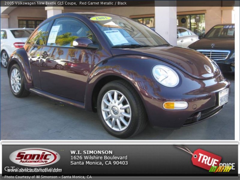 Red Garnet Metallic / Black 2005 Volkswagen New Beetle GLS Coupe