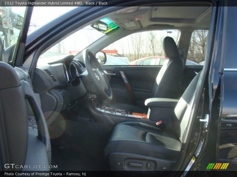 Black / Black 2012 Toyota Highlander Hybrid Limited 4WD