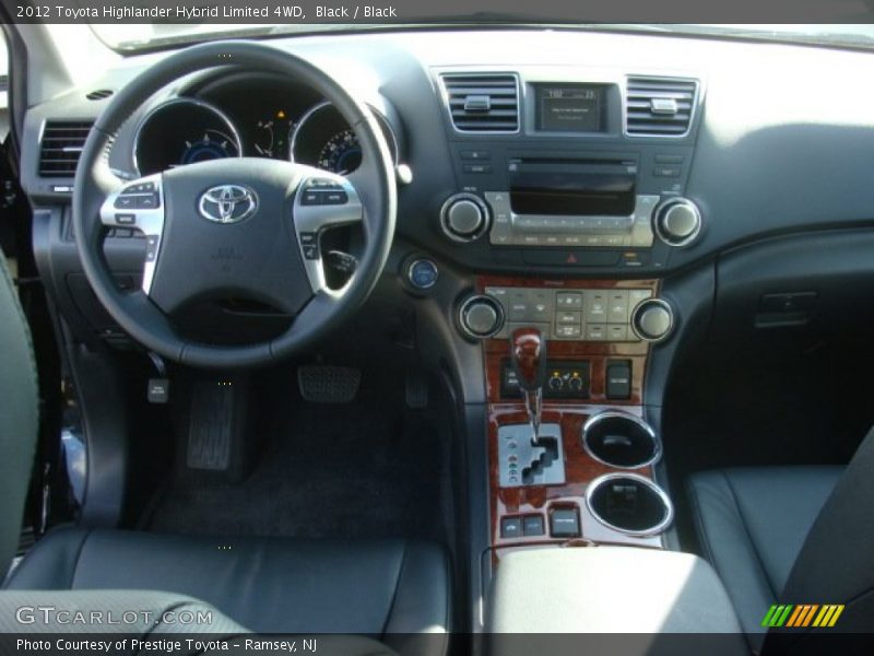 Black / Black 2012 Toyota Highlander Hybrid Limited 4WD