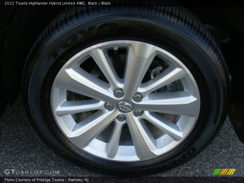 Black / Black 2012 Toyota Highlander Hybrid Limited 4WD