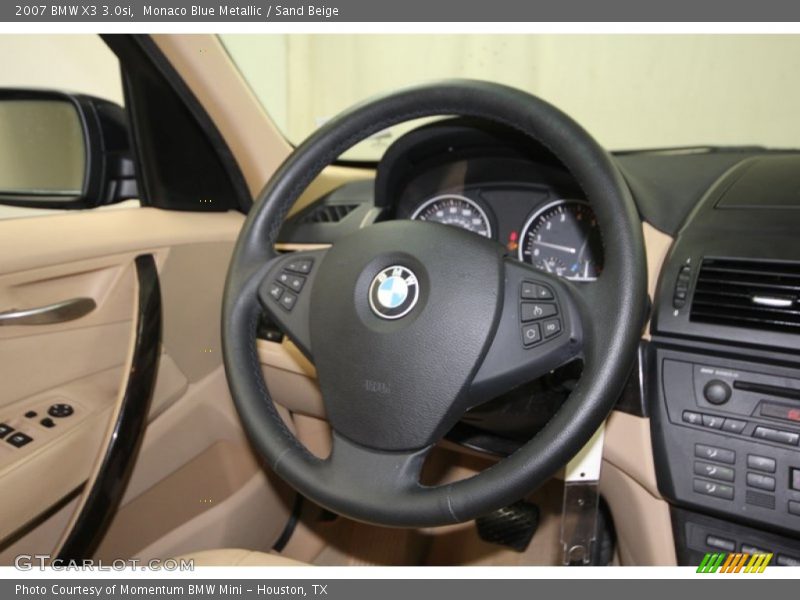 Monaco Blue Metallic / Sand Beige 2007 BMW X3 3.0si