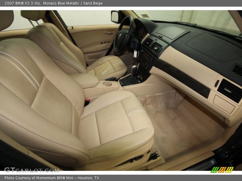 Monaco Blue Metallic / Sand Beige 2007 BMW X3 3.0si