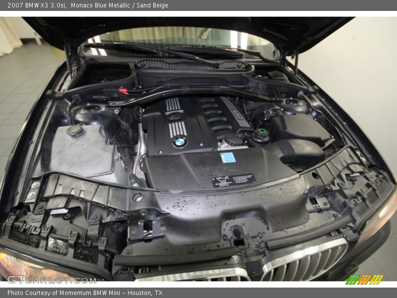 Monaco Blue Metallic / Sand Beige 2007 BMW X3 3.0si