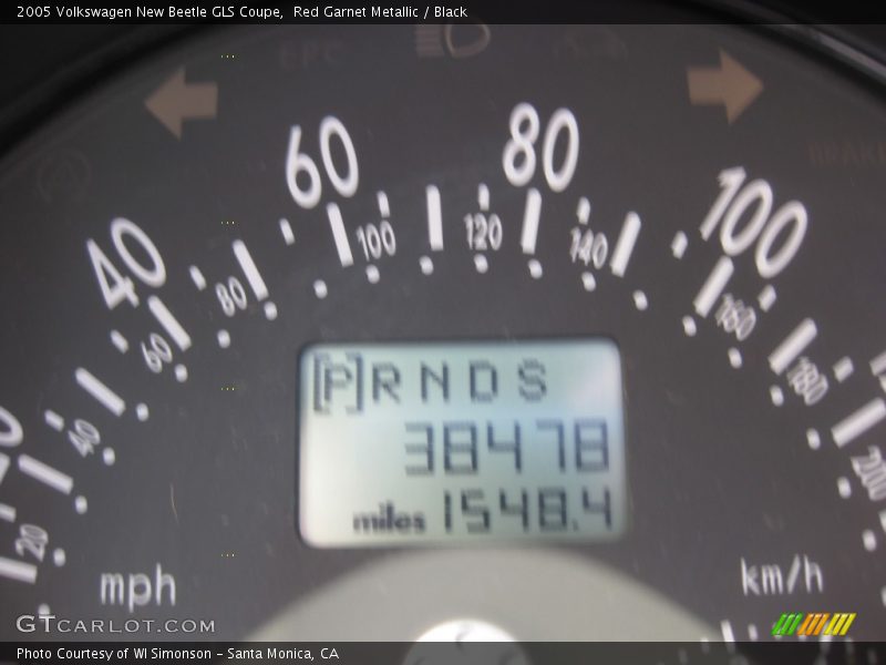Red Garnet Metallic / Black 2005 Volkswagen New Beetle GLS Coupe