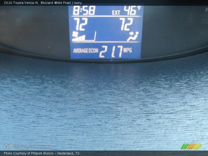 Blizzard White Pearl / Ivory 2010 Toyota Venza I4