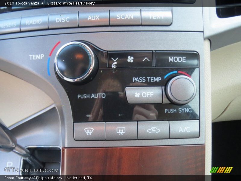 Controls of 2010 Venza I4