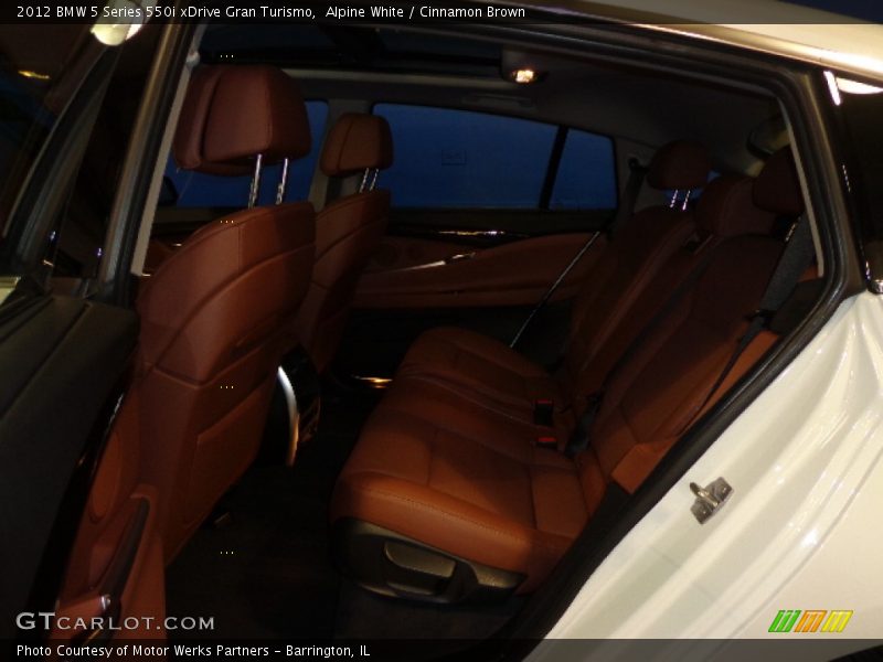 Alpine White / Cinnamon Brown 2012 BMW 5 Series 550i xDrive Gran Turismo