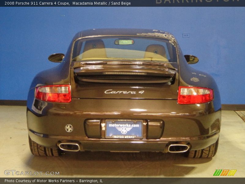 Macadamia Metallic / Sand Beige 2008 Porsche 911 Carrera 4 Coupe