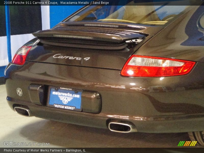 Macadamia Metallic / Sand Beige 2008 Porsche 911 Carrera 4 Coupe