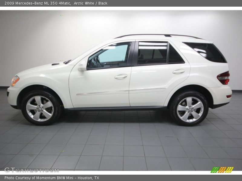 Arctic White / Black 2009 Mercedes-Benz ML 350 4Matic