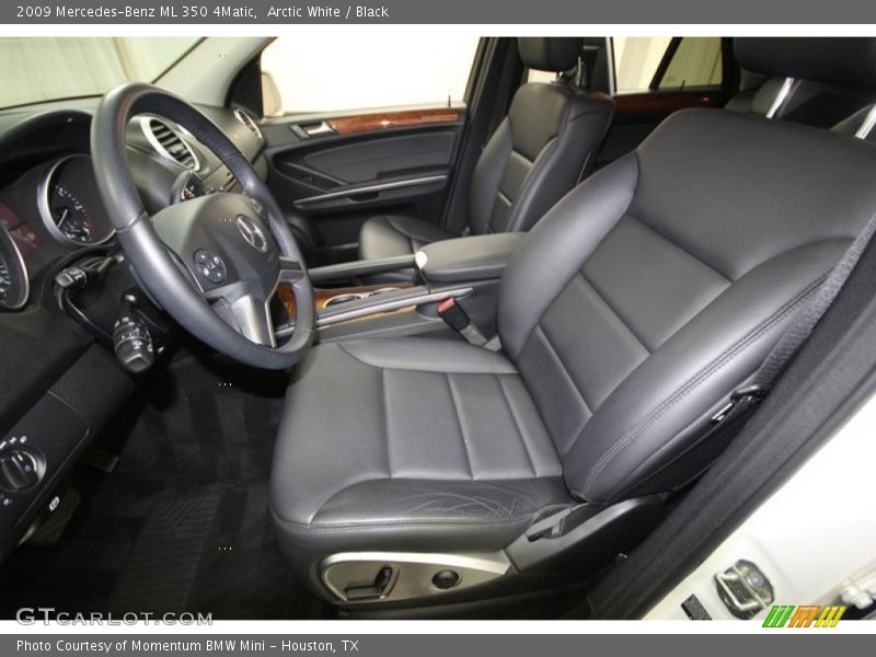 Arctic White / Black 2009 Mercedes-Benz ML 350 4Matic