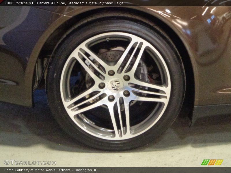 Macadamia Metallic / Sand Beige 2008 Porsche 911 Carrera 4 Coupe