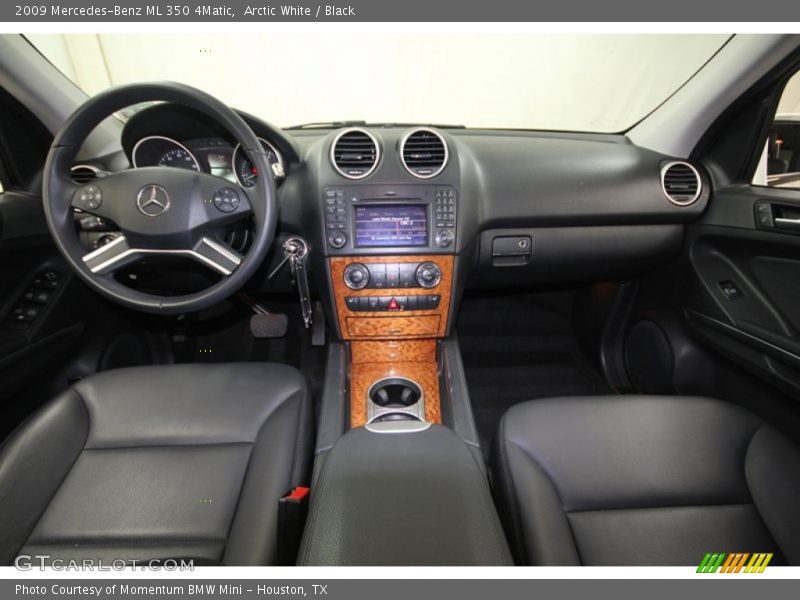 Arctic White / Black 2009 Mercedes-Benz ML 350 4Matic