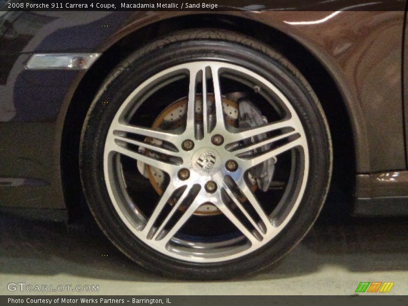 Macadamia Metallic / Sand Beige 2008 Porsche 911 Carrera 4 Coupe
