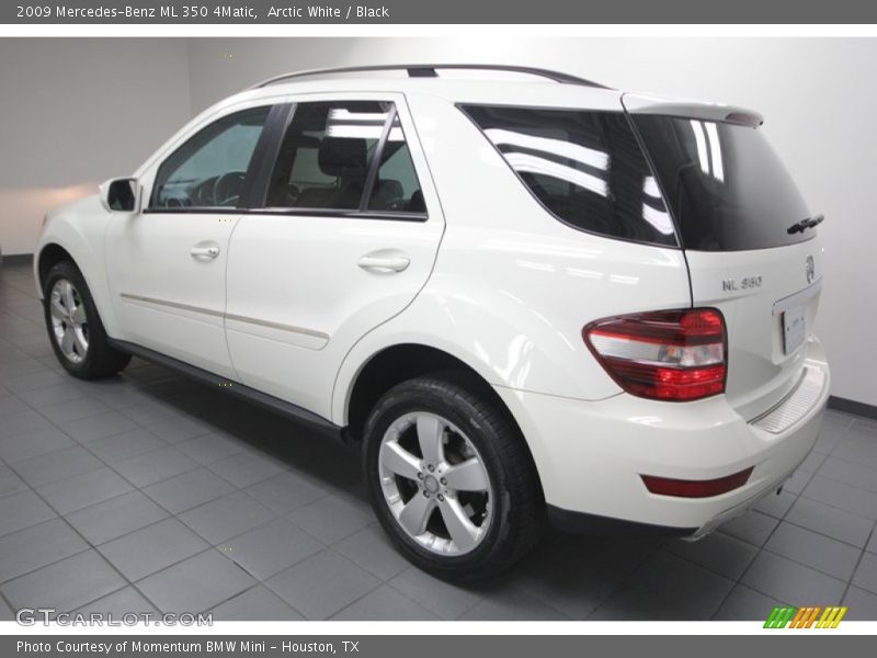 Arctic White / Black 2009 Mercedes-Benz ML 350 4Matic