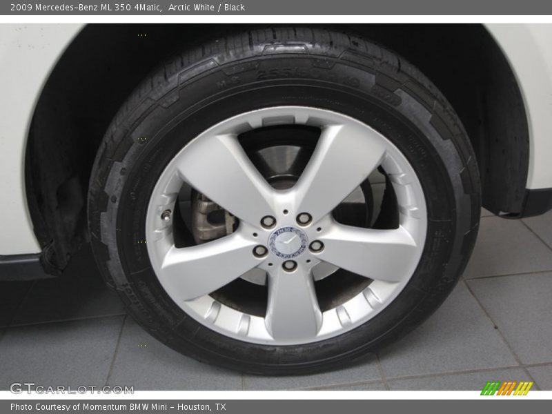 Arctic White / Black 2009 Mercedes-Benz ML 350 4Matic