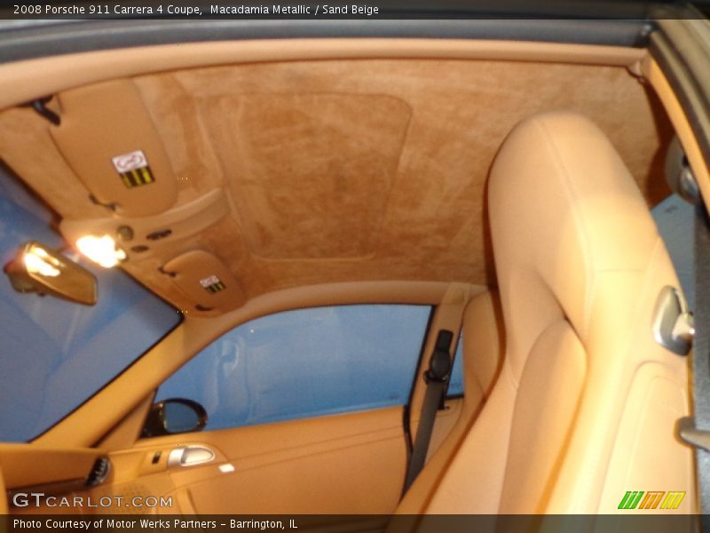 Macadamia Metallic / Sand Beige 2008 Porsche 911 Carrera 4 Coupe