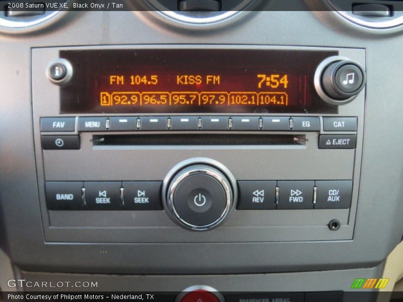 Audio System of 2008 VUE XE