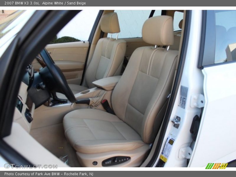 Alpine White / Sand Beige 2007 BMW X3 3.0si
