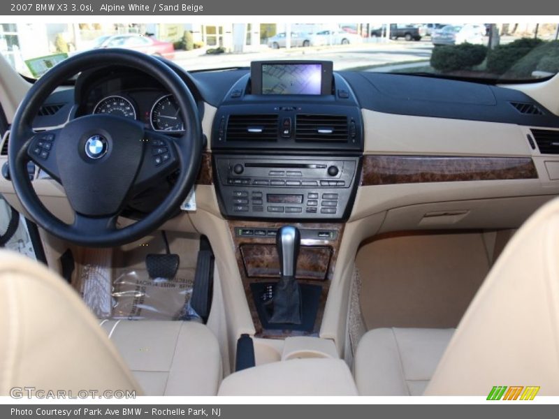 Alpine White / Sand Beige 2007 BMW X3 3.0si