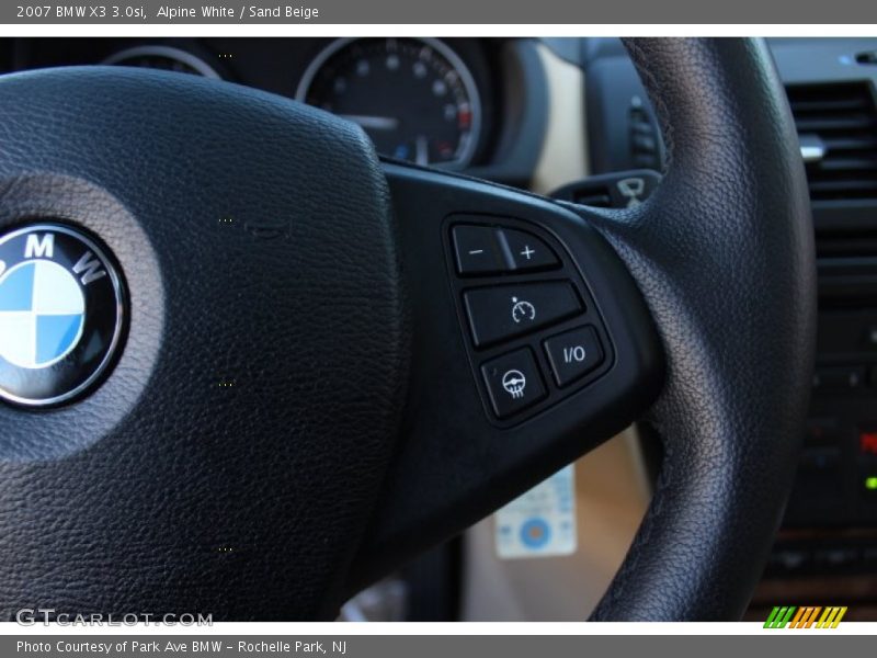 Alpine White / Sand Beige 2007 BMW X3 3.0si