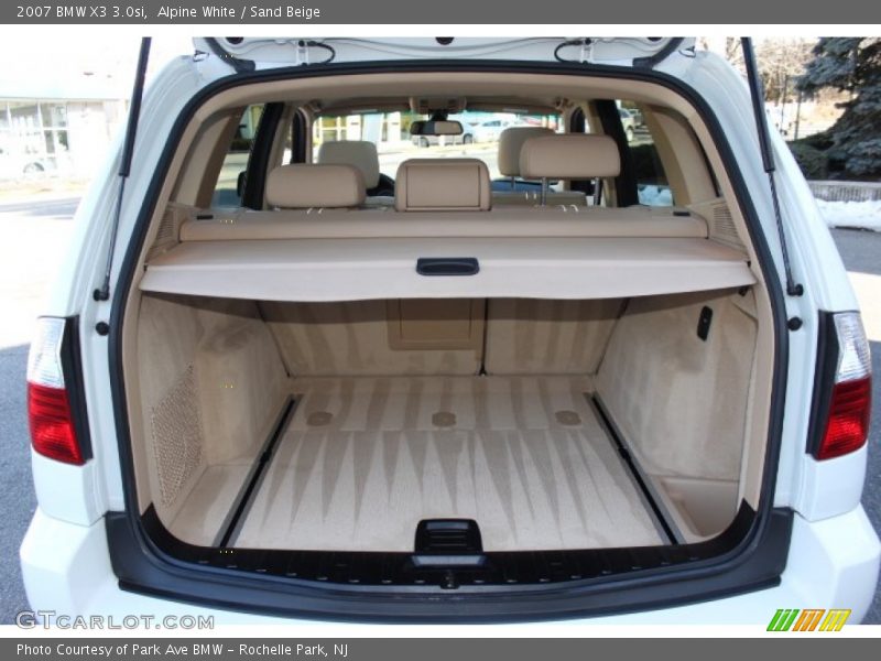 Alpine White / Sand Beige 2007 BMW X3 3.0si