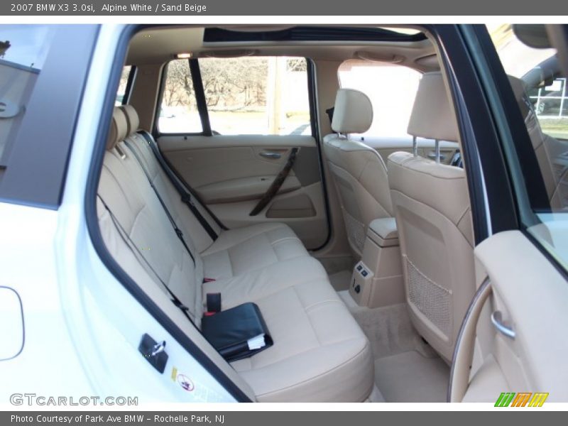 Alpine White / Sand Beige 2007 BMW X3 3.0si