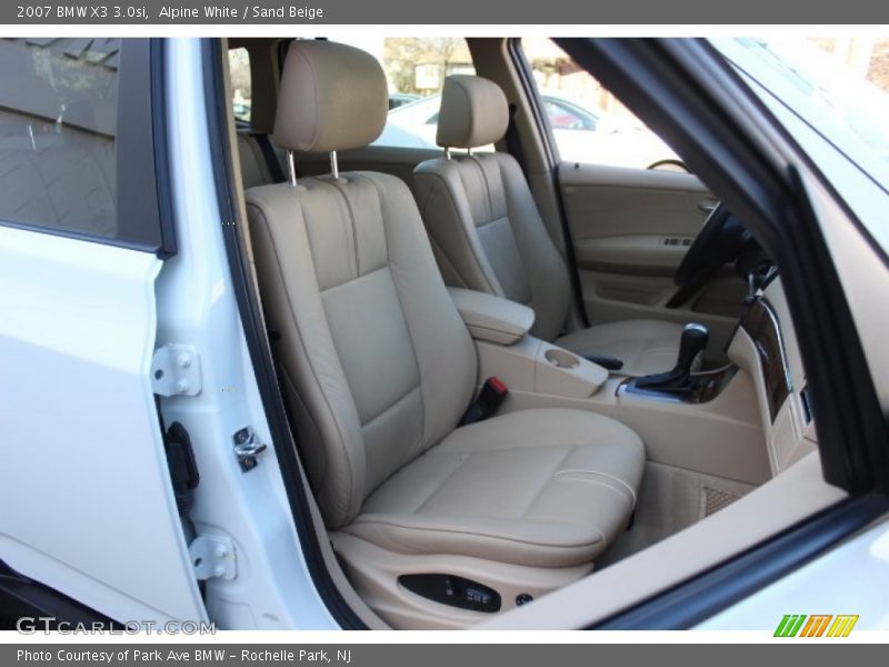 Alpine White / Sand Beige 2007 BMW X3 3.0si